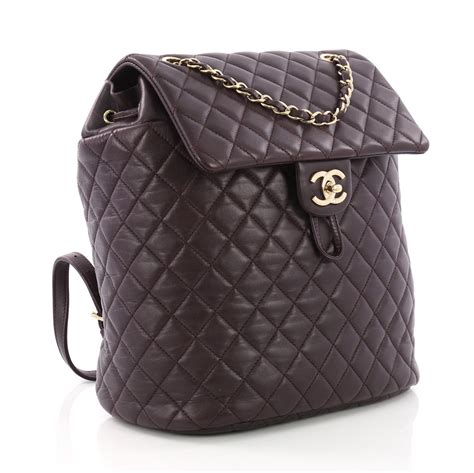 chanel urban spirit backpack eggplant|Chanel gabrielle bag backpack.